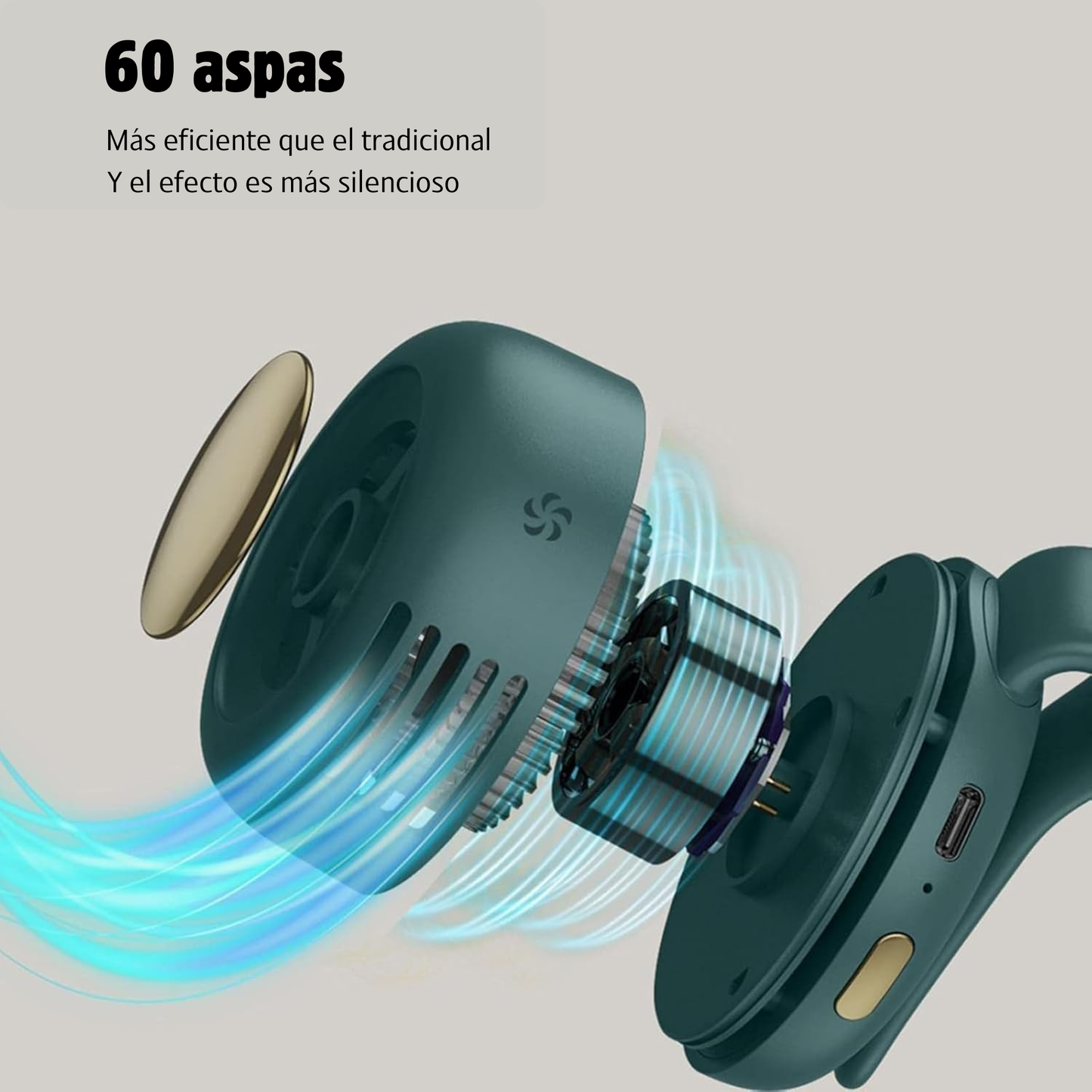 Mini Ventilador Portatil con Clip